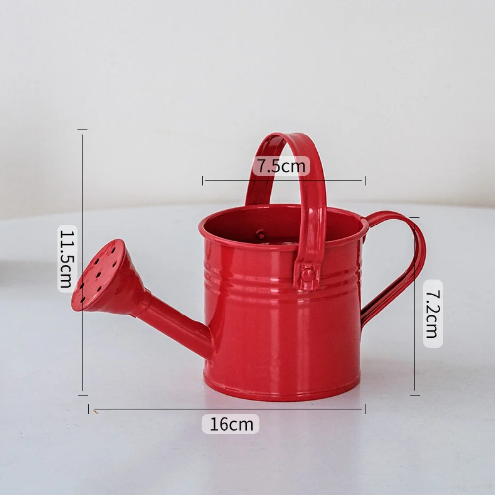 for Red Watering Can 1 Gallon Made of Iron for Indoor Outdoor Plants Garden Tool with Comfortable Handle Decorative Style