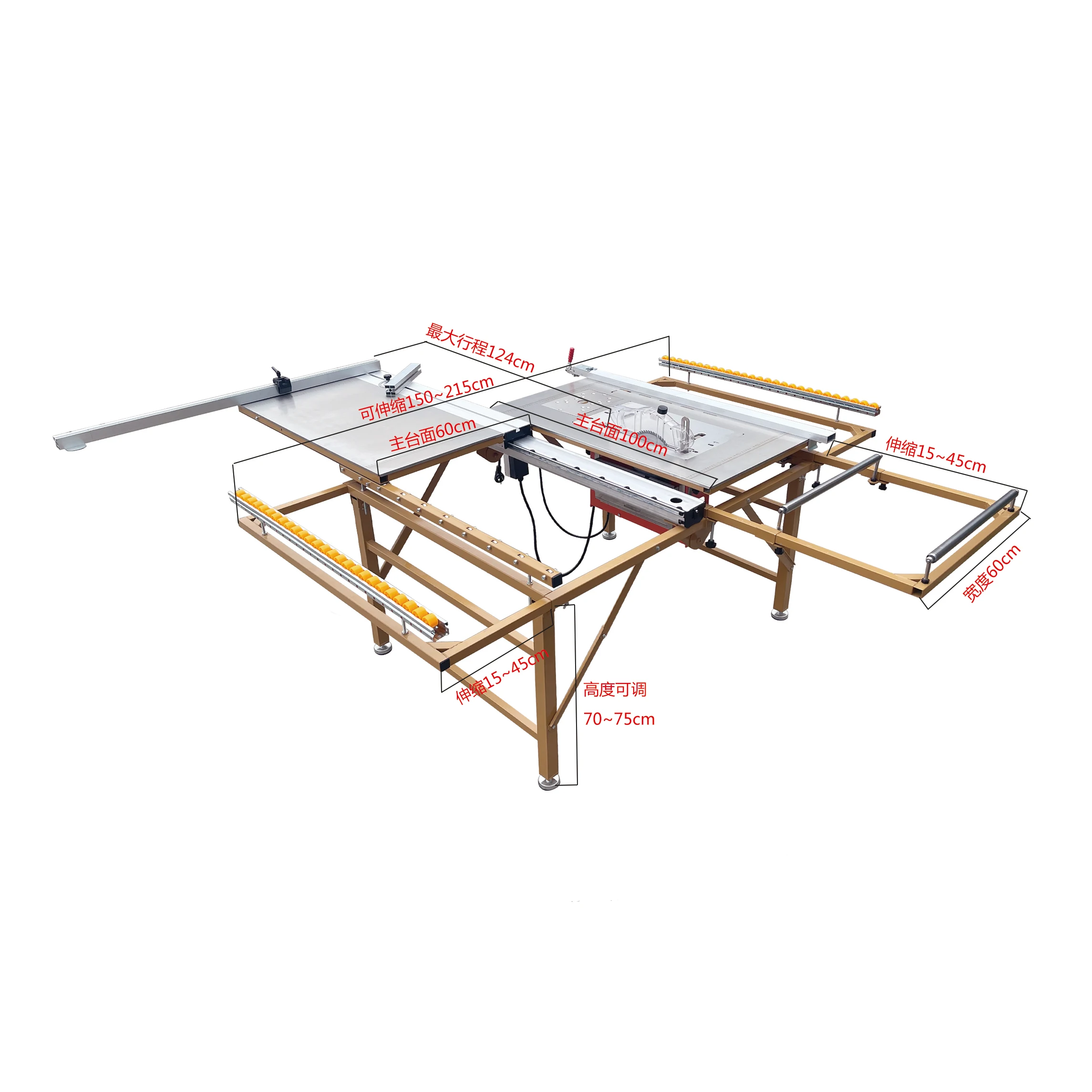 New Table Saw Woodworking Set Cutting Saw Multifunctional Folding Portable Workbench Cutting Saw Wood Working Machine