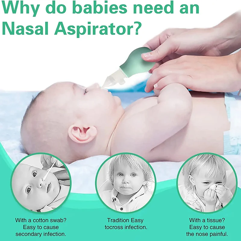 Baby Nasal Suction Device Newborn Toddler Nasal Cleaning Device Safe And Efficient Way to Clear Nasal Passages for Infants