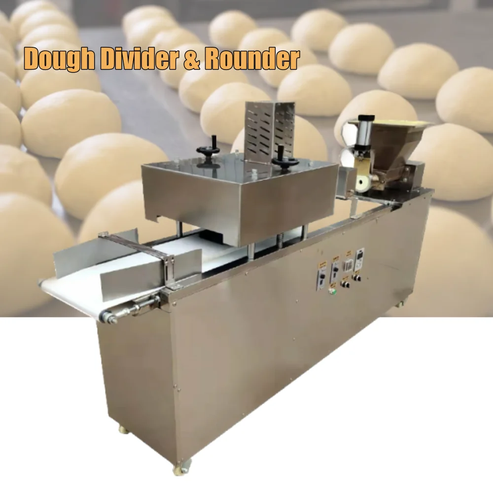 Pizza Bread Dough Roll Dividing Rounding Making Machine Automatic Dough Divider And Rounder Machines
