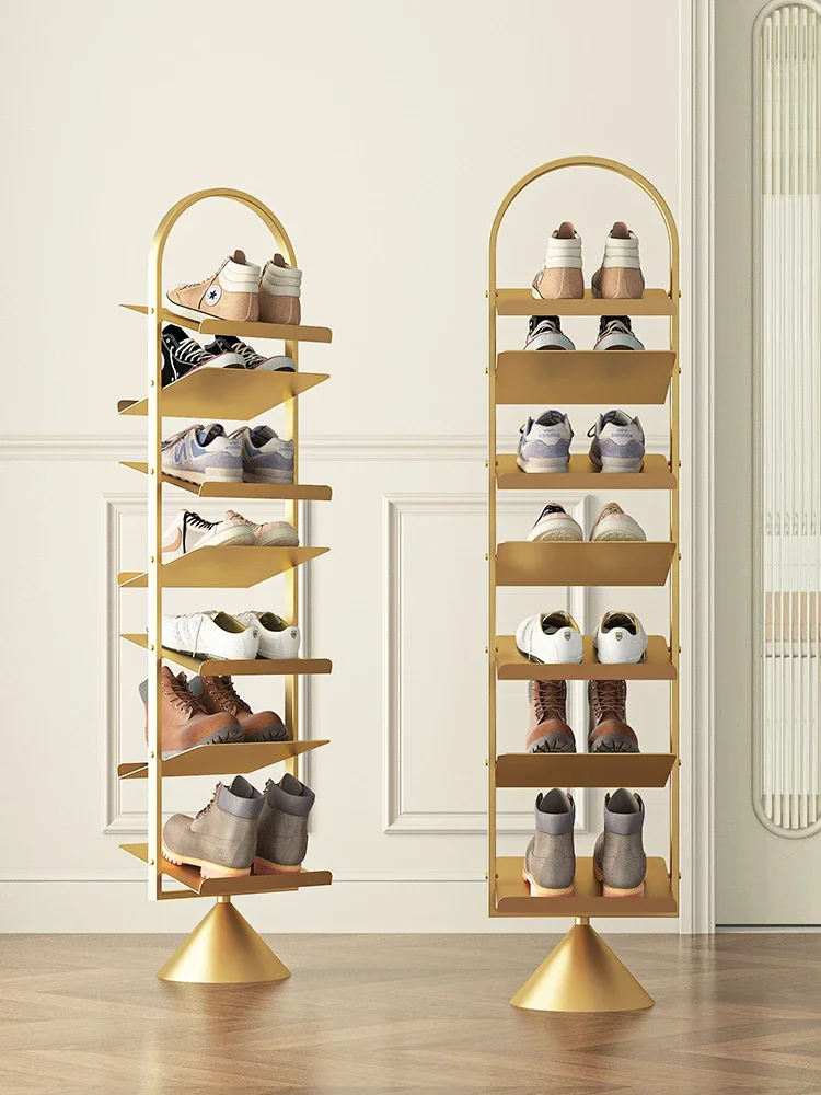 

Shoe racks: Space-saving at home doors, narrow mouths, multi-layer shoe racks, light luxury, and rotatable