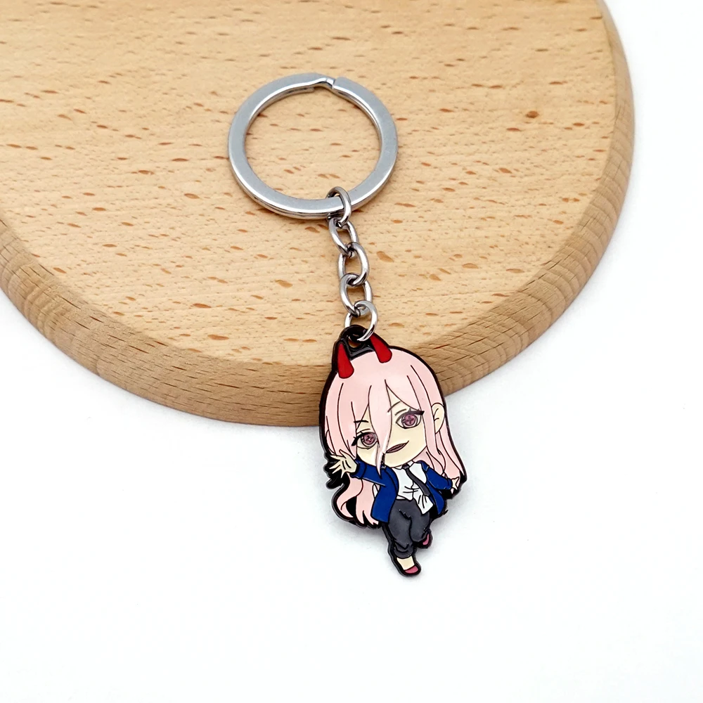 Chainsaw Man Keychain Denji Makima Pochita Key Chain Anime Keyring Men Keychains Accessories Key Ring Pendant llaveros Wholesale