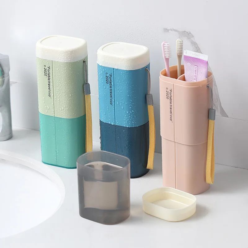 Travel Portable Toothbrush Storage Case Box Toothbrush Holder Cover Wash Cup Toilet Storage Box Bathroom  Accessorie