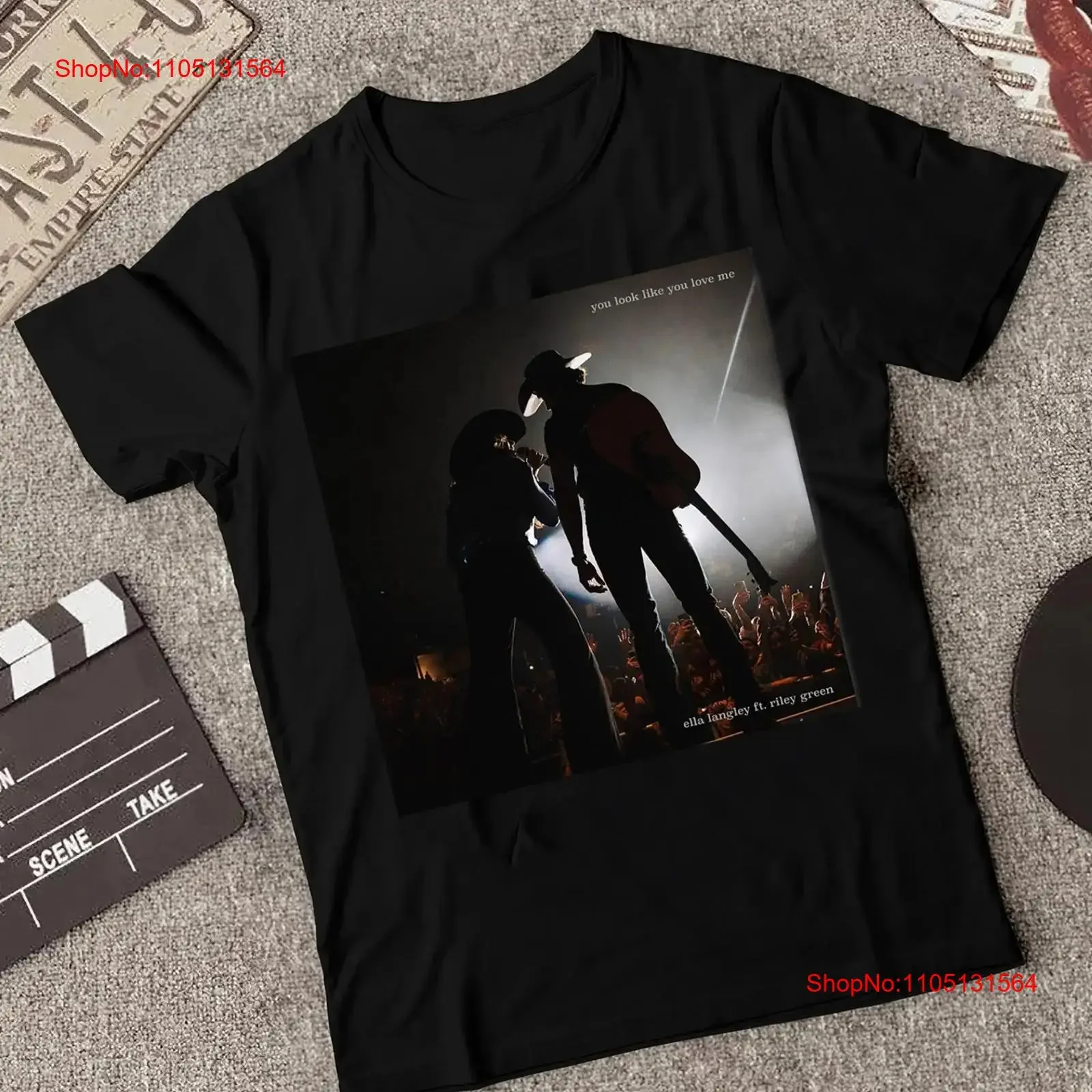 

РЕДКИЙ Элла Лэнгли, черный хлопок для фанатов, все размеры S 5XL, футболка 5HRC145, винтажная стираная мужская модная удобная мягкая универсальная футболка