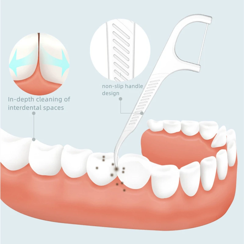 108 pcs/bag zubní nitka hole jednorázové párátka zubů úklid nářadí mezizubních kartáč zubní flößer orální hygiena péče