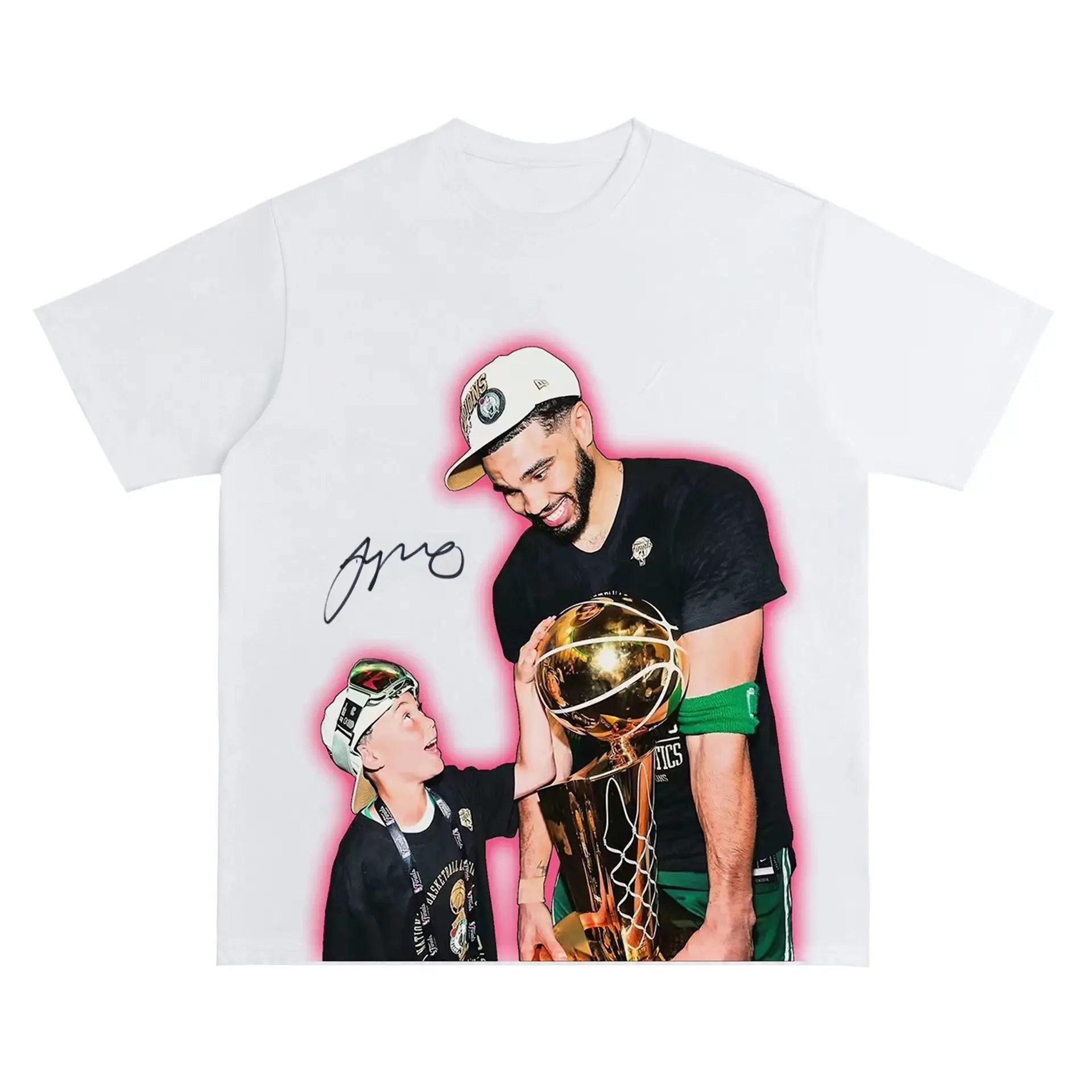 American Style Digital Direct-print Breathable Printed Vintage Round-neck Streetwear Casual Pure Cotton Short-sleeved Trendy