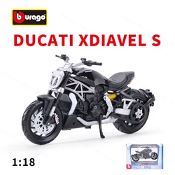 Bburago 1:18 2016 Ducati Xdiavel S Die Cast Vehicles Collectible Motorcycle Model Toys
