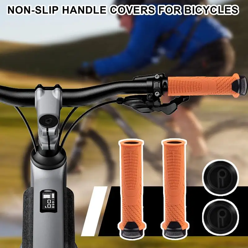 Ergonomic Bike Grips Scooter Handle Grips Mountain Bike Grips Replacement Bike Grips Non-Slip Bicycle Handle Grips Enhanced Grip