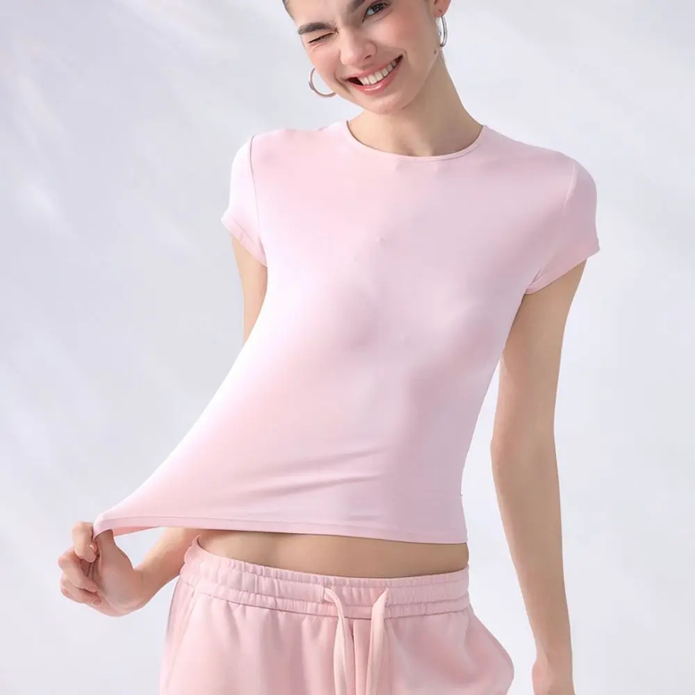 Women Women Sport T Shirt Slim Fit Yoga Short Sleeve Top Breathable Quick Dry Athletic Shirt Running Fitness Gym Clothing - Aliexpress Deal