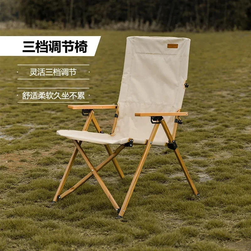 

Three-Speed Adjustable Backrest Armchair Folding Recliner Camping Fishing Chair Tourist Beach Chaise Longue Leisure Chair