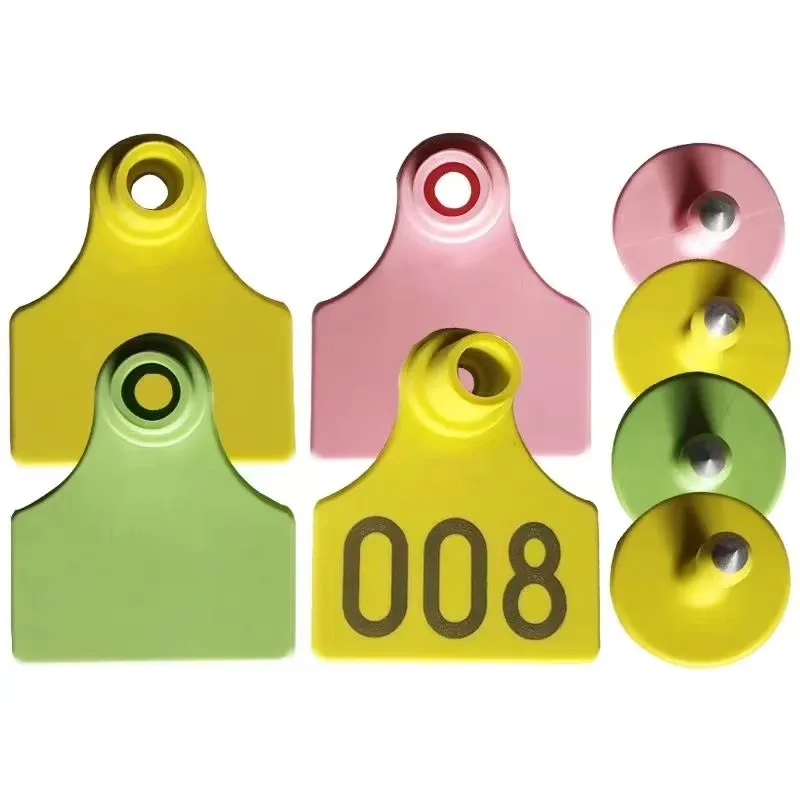 Environmentally Friendly Plastic Ear Tag Management Solutions for Pig Sheep Goat Cattle Flock Sharp Points Ear Labels Farm Use