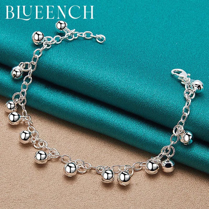 

Blueench 925 Sterling Silver Bell Fringe Bracelet for Women's Date Party Fashion Jewelry