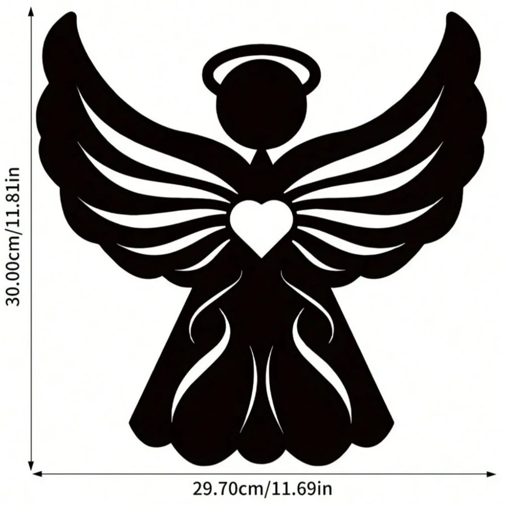 1PC Angel Metal Wall Ornament - Exquisite Craftsmanship, Perfectly Fits Living Rooms/Doorways/Bedrooms & Other Spaces