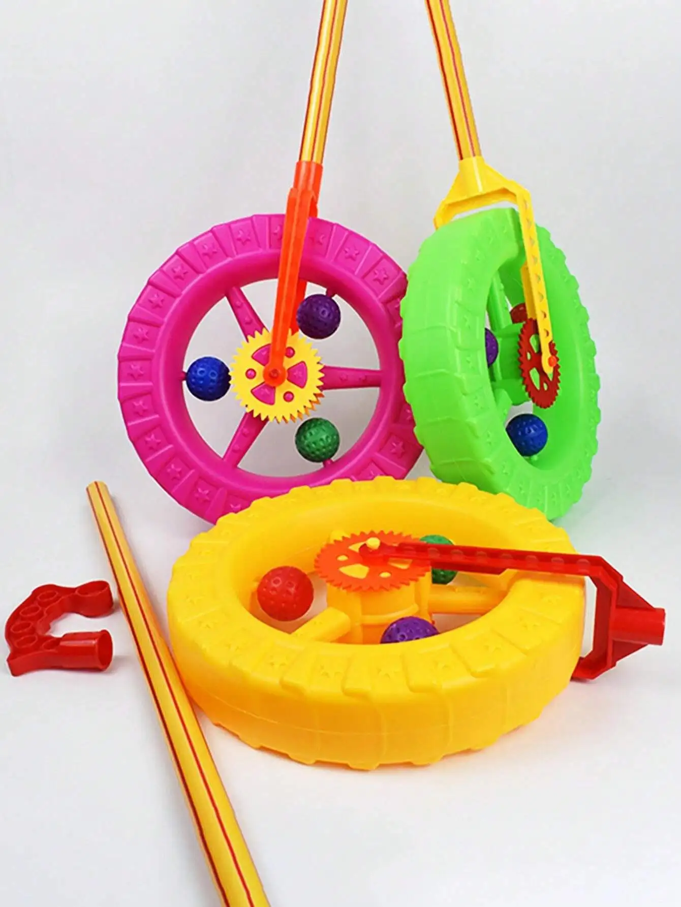 1pc Single-Wheel Handcart, Color Randomly Shipped