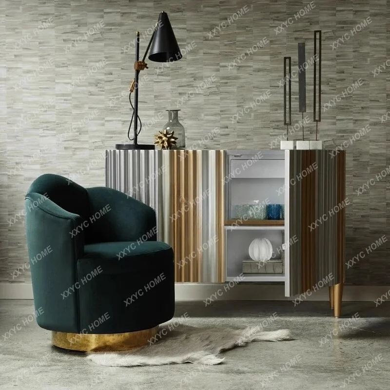 

postmodern light luxury style solid wood frame living room entrance cabinet shoe cabinet