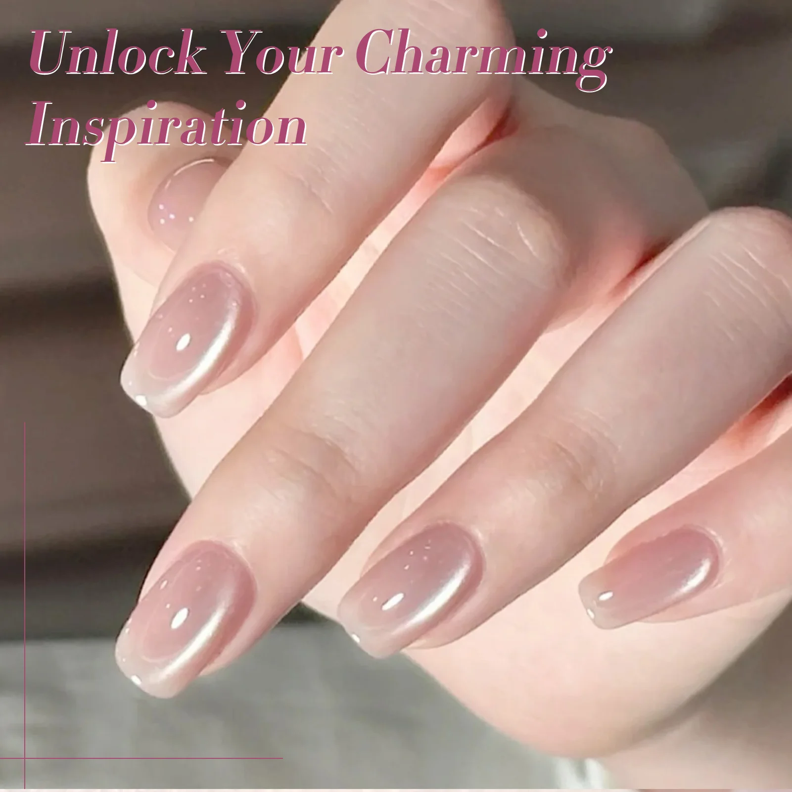 BORN PRETTY 6 個ピンクオーシャンキャットネイルジェルポリッシュセットマグネットスティックゼリーホログラフィック磁気ネイルキットサロンアートマニキュア