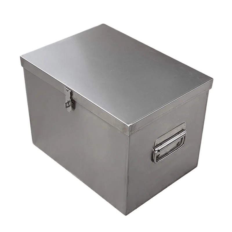 Stainless Steel Toolbox Tough Build Hardware Tool Storage Box Multi-size Household Multifunctional Toolbox Lockable Toolboxes