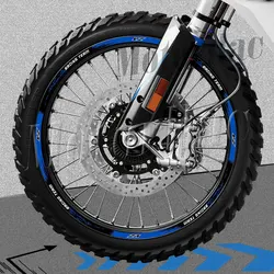 Reflective Motorcycle Wheel Rim Sticker Stripe Decal Accessories For YZ 125 125X 250 250X 250F 250FX 450F 450FX