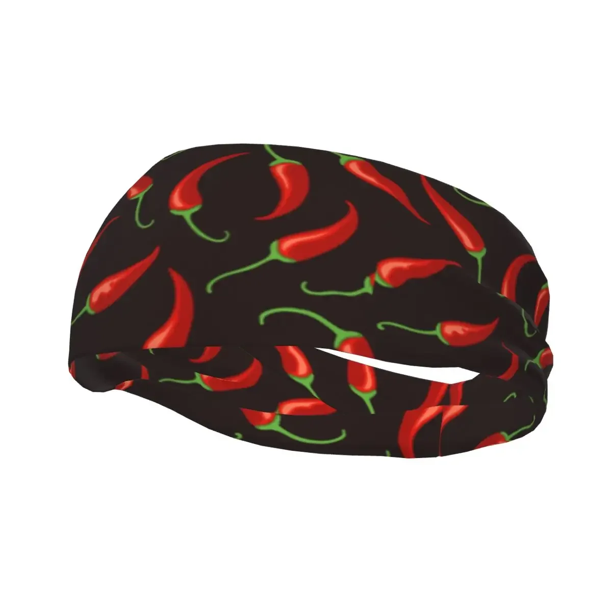 Sports Headband Chilli Pepper Running Fitness Sweatband Absorbent Cycling Jog Hair Bandage