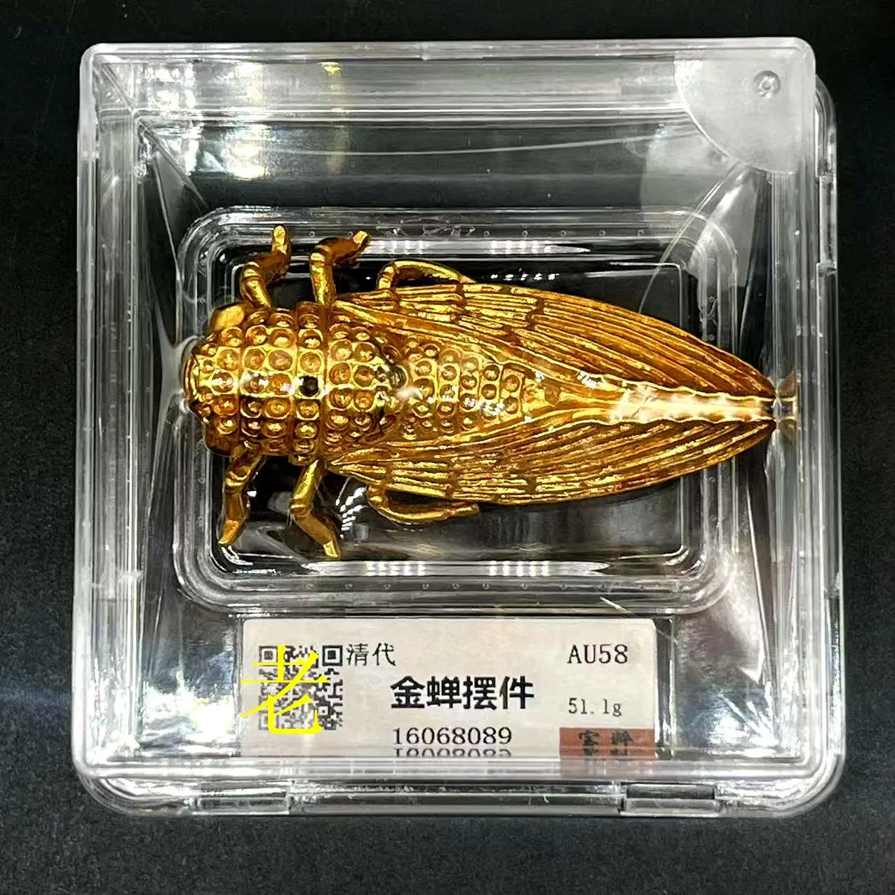 Gilt golden cicada ornament, know ornament Yiming amazing ornament box coin home antique craft ornament