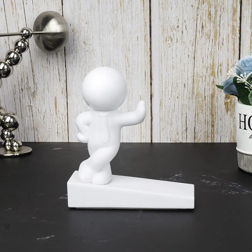 Funny Cartoon Decorative Door Stop No Drilling Non-slip Door Stopper Action Figure Anti Collision Door Bumper for Home&Bedroom
