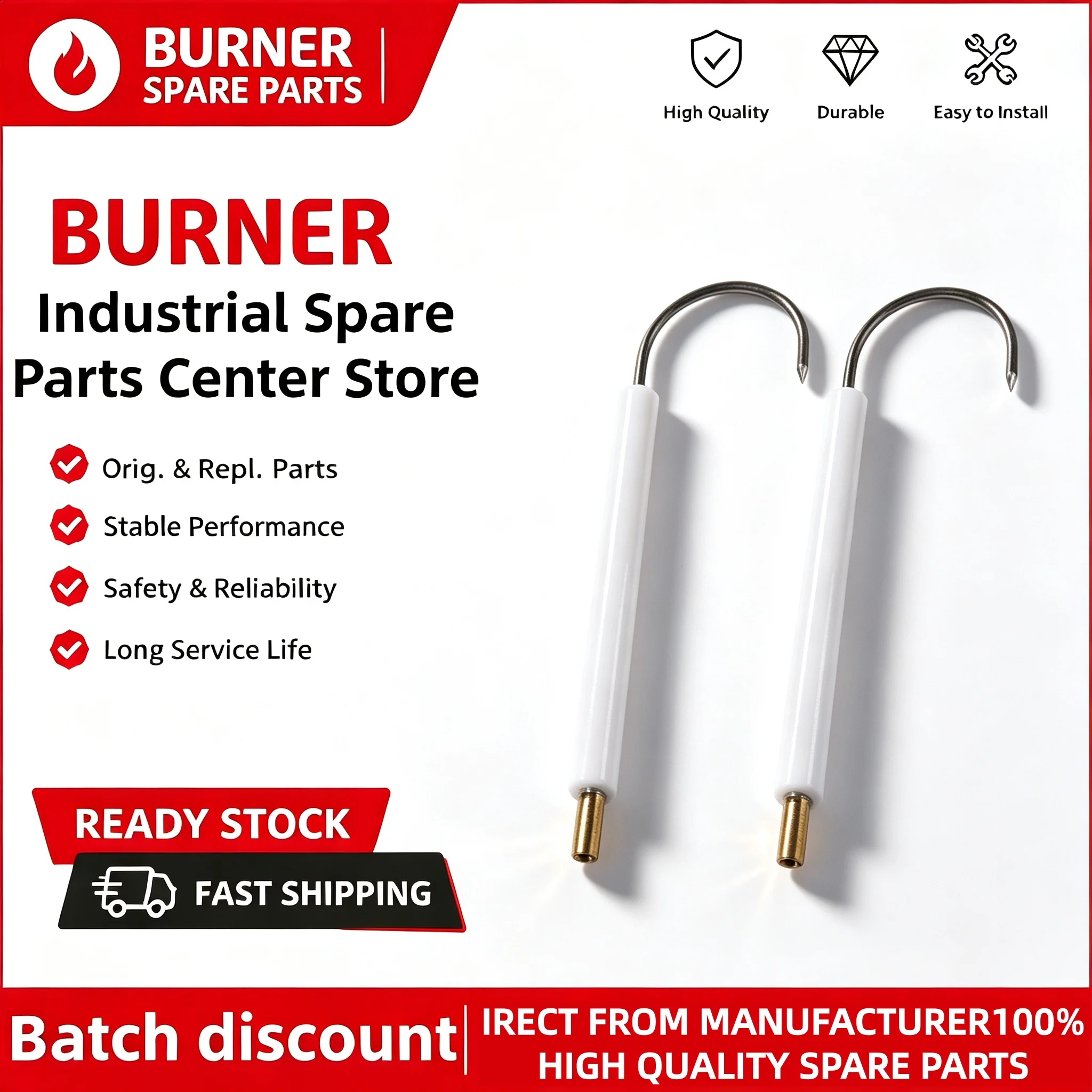 Ignition Electrode Ion Probe Ignition Needle Fit TBG600 Industrial Gas Combustion Boiler Burner Replacement Spare Parts
