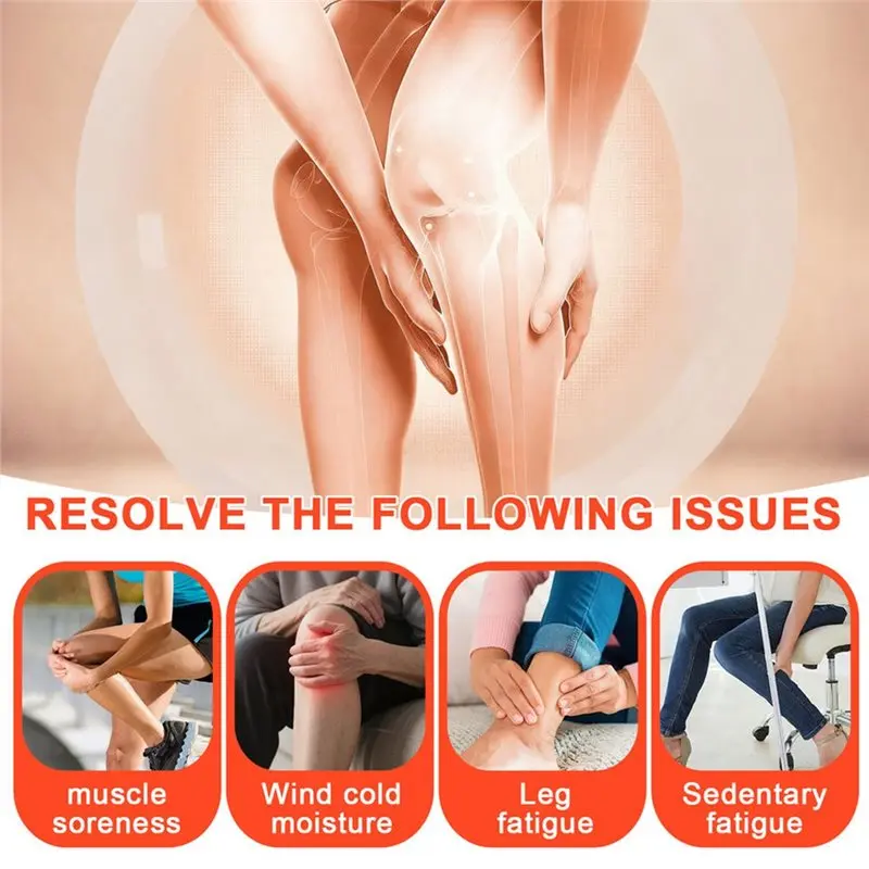AEE6-Eletric Air Pressure Calf Massager Cordless Leg Massage With Heat 3 Mode Compresstion Relax Foot Muscle Relieve Fatigue