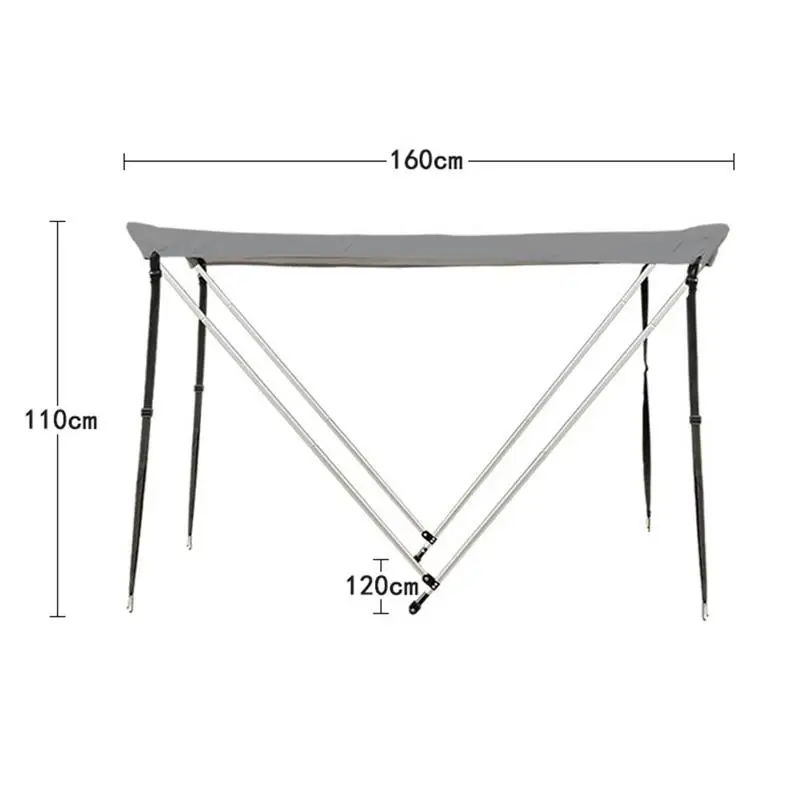 مظلة شمسية بحرية عالمية للقوارب القابلة للنفخ والقوارب المطاطية والقوارب القابلة للطي مقاومة للشمس والمطر والأشعة فوق البنفسجية #6