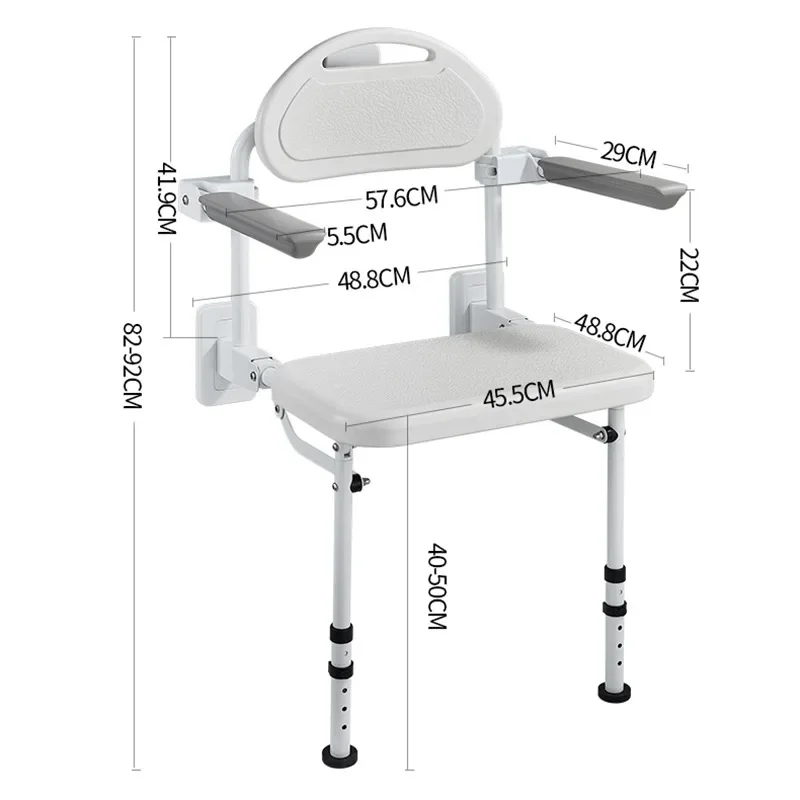 Kursi Mandi Tua Kursi Lipat Ergonomis Tahan Air Bangku Plastik Aksesori Kamar Mandi Assise De Douche Furnitur Kamar Mandi