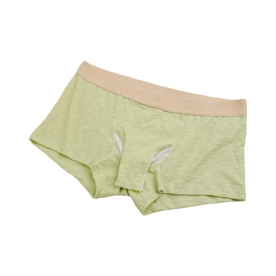 1pc Male Separation Scrotum Boxer Shorts Breathable Panties Elastic Underwear Briefs Confortable Cotton Trunks