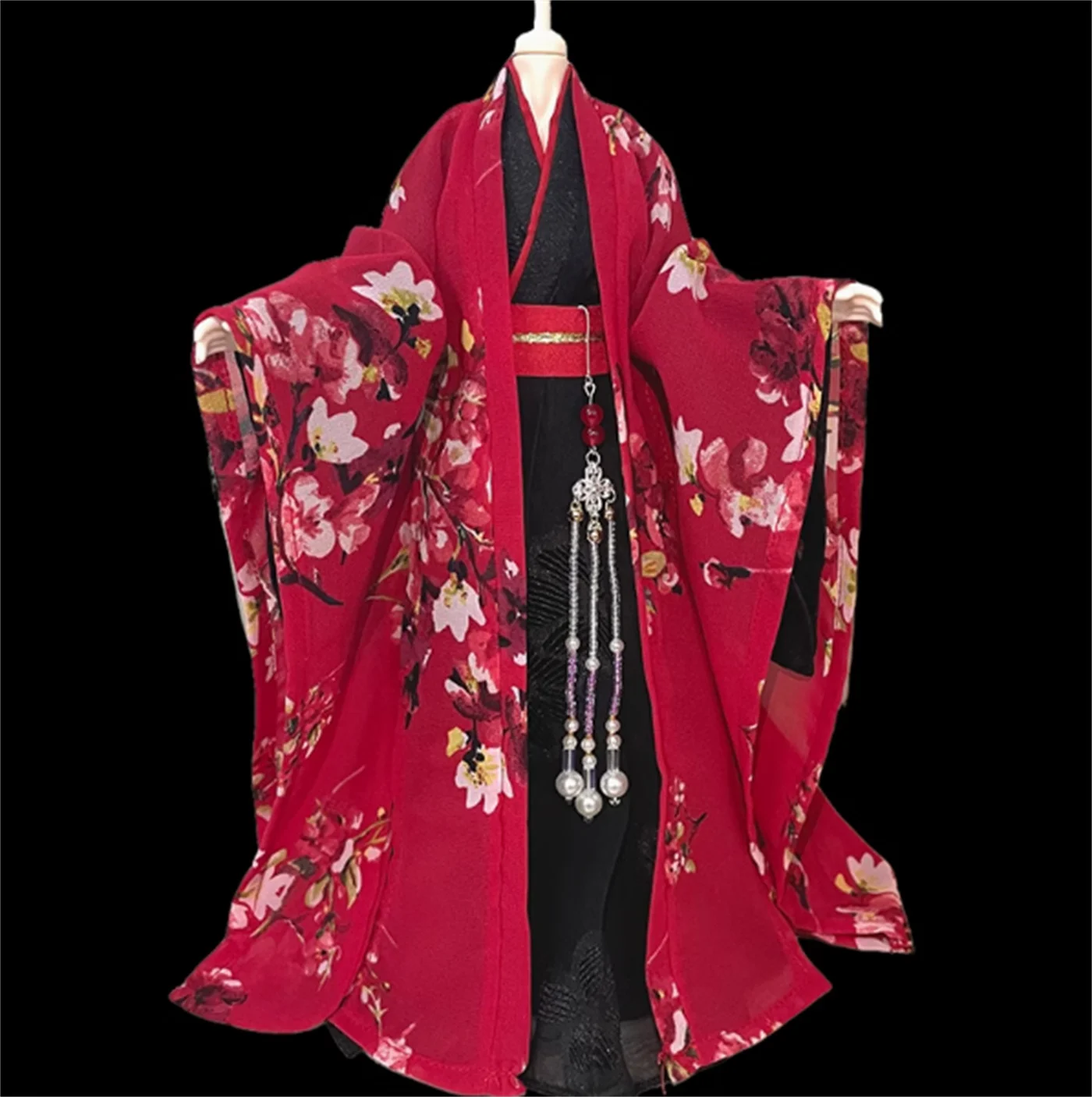 

Customize Hanfu Dress1/6 Hanfu Long Coat Ancient Suit ouffit Robe Model for 12inch Action Figure Body AnimeToys