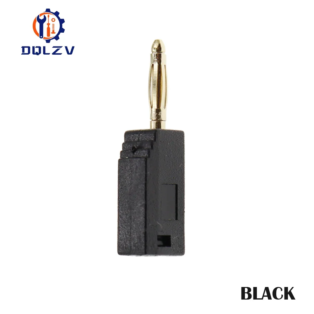 2 mm stapelbarer Bananenstecker, vergoldetes Kupfer, Mini-Stecker mit 2 mm Buchse, geschweißt/gelötet, 30 V/10 A