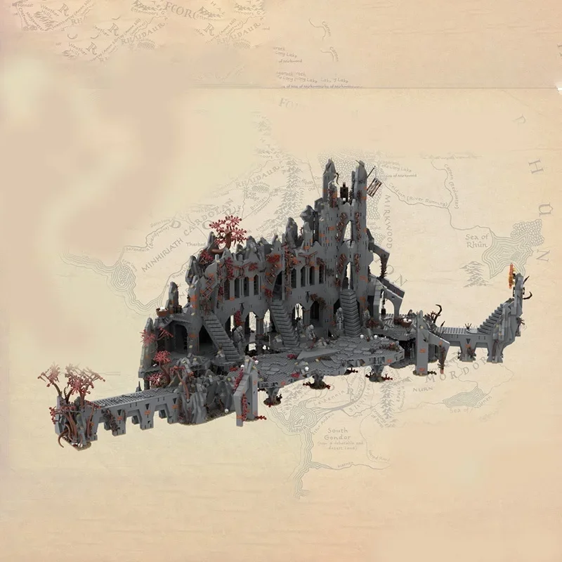 1094pcs MOC UCS Dol Guldur Part 1 8 Hobbit And Model Building Blocks DIY Creative Christmas Gifts Idea Toys Education Birthday