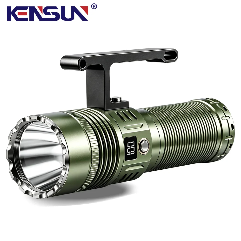 46950 Battery High Power Flashlight Super Bright Lantern High Lumen Torch Waterproof Strong Light Lamp Camping Outdoor 8000lm