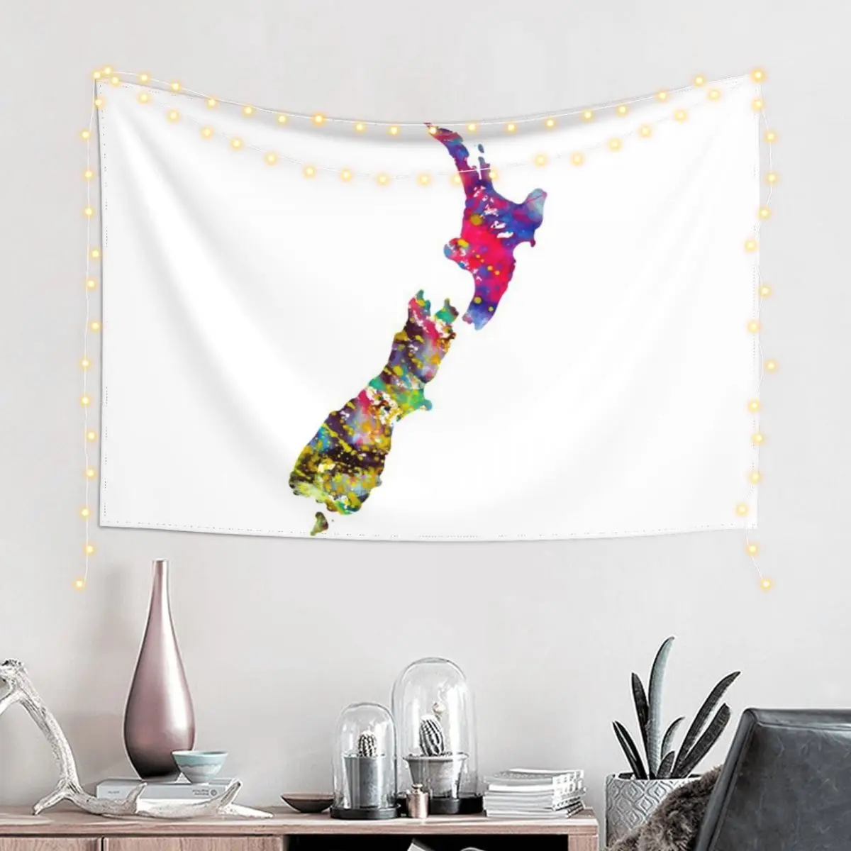 

New Zealand map Tapestry Decoration For Rooms Art Mural Bed Room Decoration Room Aesthetic Tapestry