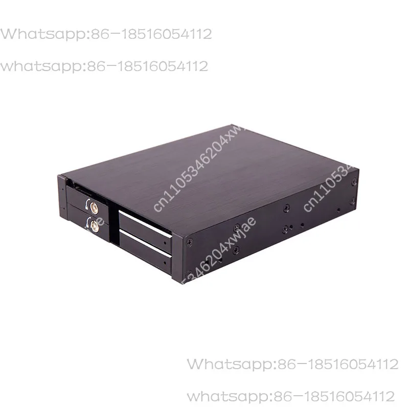 Dual 2.5 Inch SATA SSD HDD Hot Swappable Bay Bracket with Aluminum Case for PC NAS Server Internal Pull-Out Drawer Design