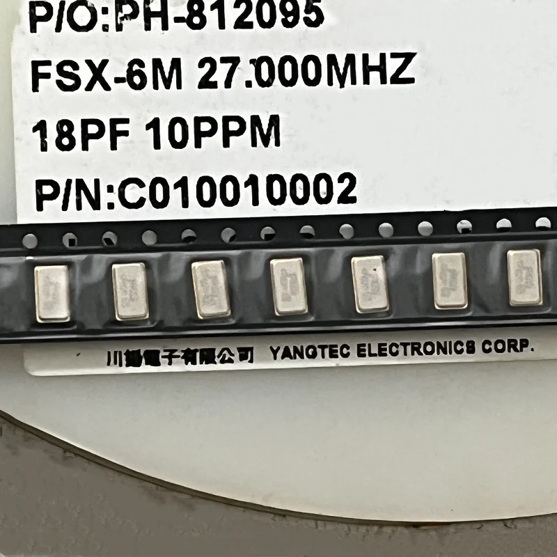 10PCS  27.000MHZ  FSX-6M27.000MHZ  SMD4 6035   Active crystal oscillator