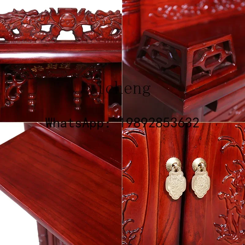 XLL Offering Table for Taiwan Household Buddha Cabinet Shrine Guanyin Buddha Offering Table for Taiwan God