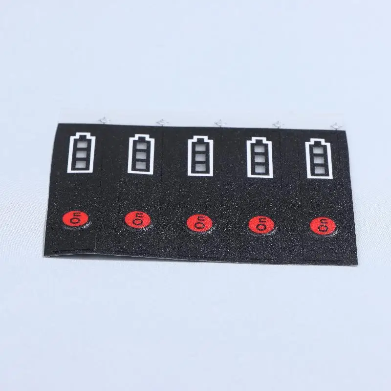 5/10Pcs LED Sticker Label Pack for Li-ion Battery 14.4V 18V Lithium Battery Case Key Tag Identification Label