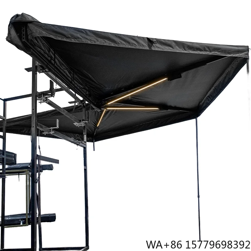 Camping Equipment Outdoor Roof Tent 4x4 Folding Car Side 2m 270 Degree Foxwing Awning Freestanding Aluminum Four-season Oxford