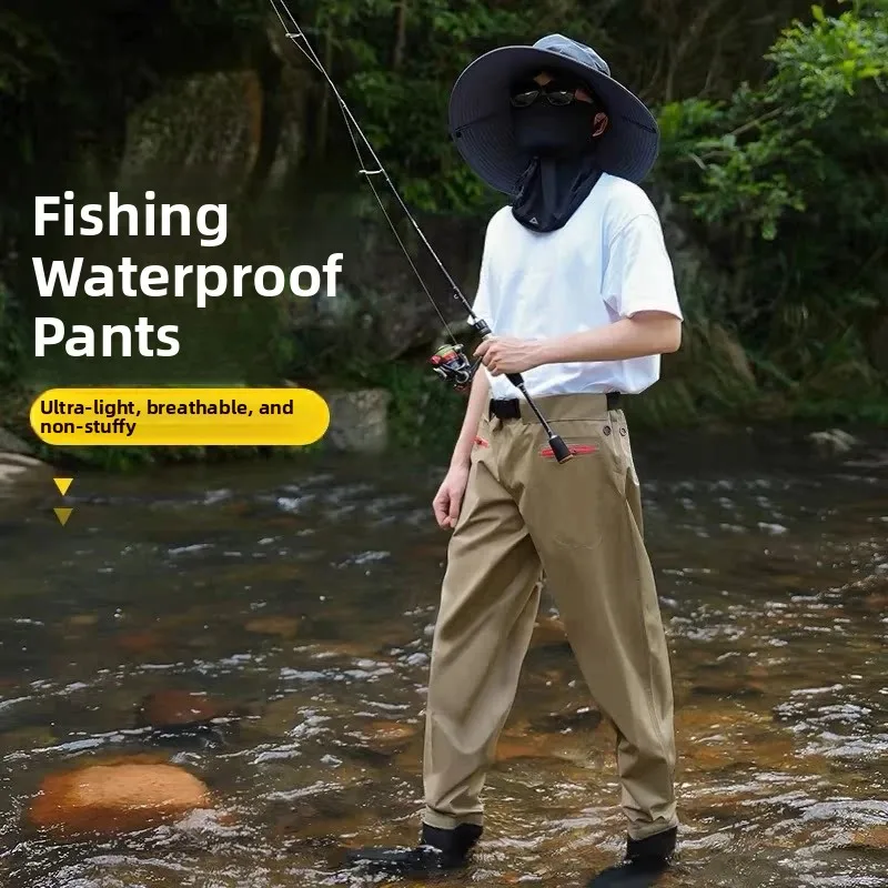 men's-fishing-suit-waterproof-wading-pants-new-style-all-match-lightweight-breathable-camo-overall-rain-boot-for-river-fishing