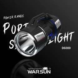 WARSUN D6000  High Mode Long Shot Solar Impulse Searchlight