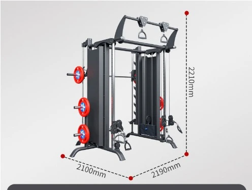 YY-  gym special equipment Xiaofeiao gantry squat frame double station multi-functional comprehensive trainer