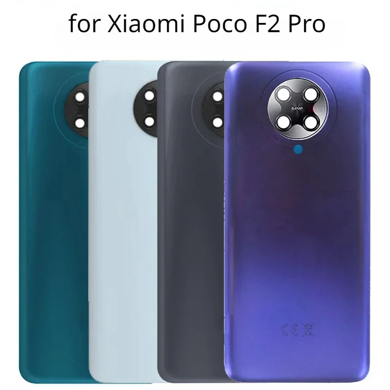 

Для Xiaomi Poco F2 Pro задняя крышка, крышка батарейного отсека, стеклянная панель, корпус задней двери, чехол с заменой объектива камеры