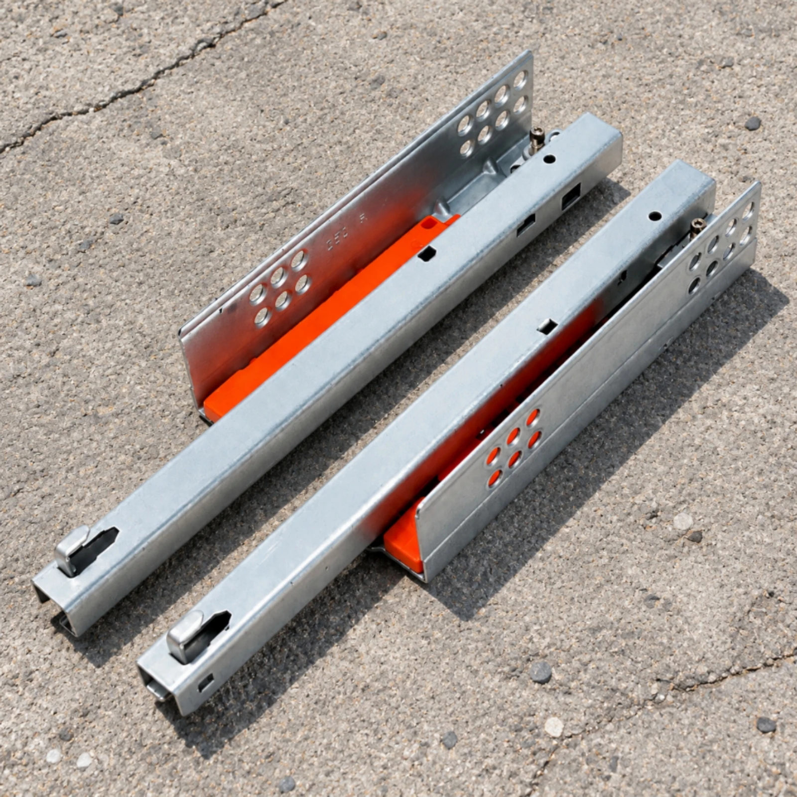 Concealed Drawer Runner with Soft Close Push Release Mechanism Heavy Duty Metal Slide for Kitchen Cabinet Handle Free Operation