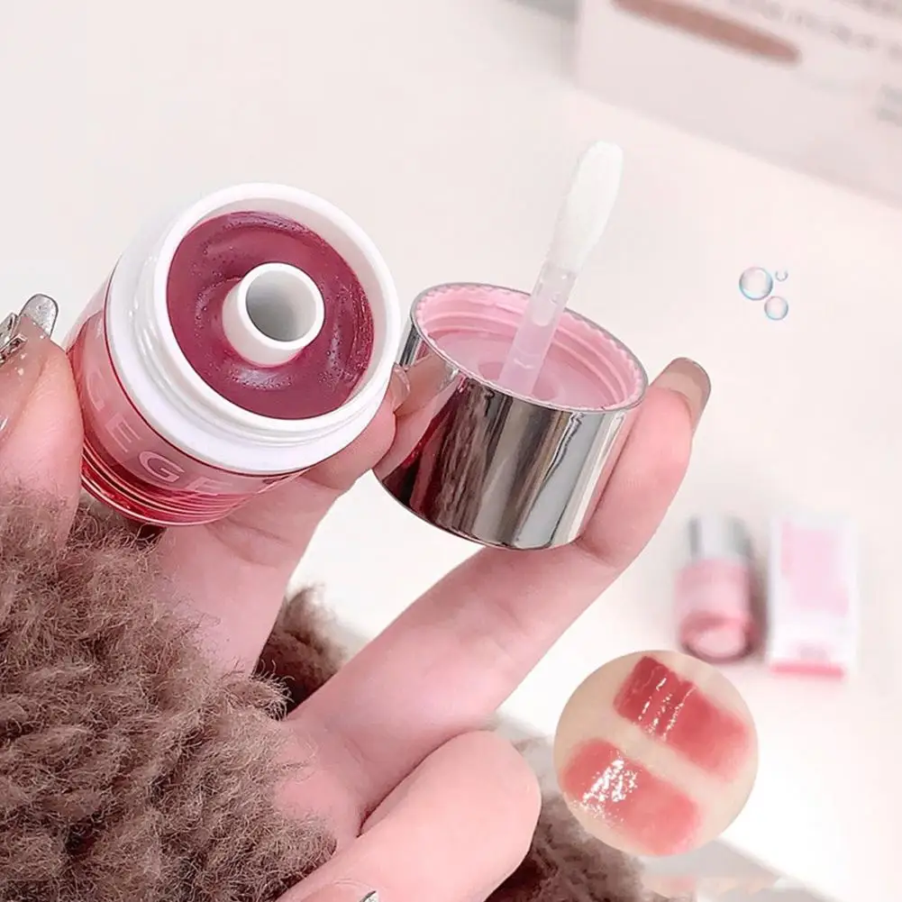 Gloss Lip Balm Water-Gloss Mirror Finish, ให้ความชุ่มชื้น, ให้ความชุ่มชื้น, ไม่เหนียวเหนอะหนะ, Cup-Proof, เครื่องสําอางริมฝีปากอวบอ้วน