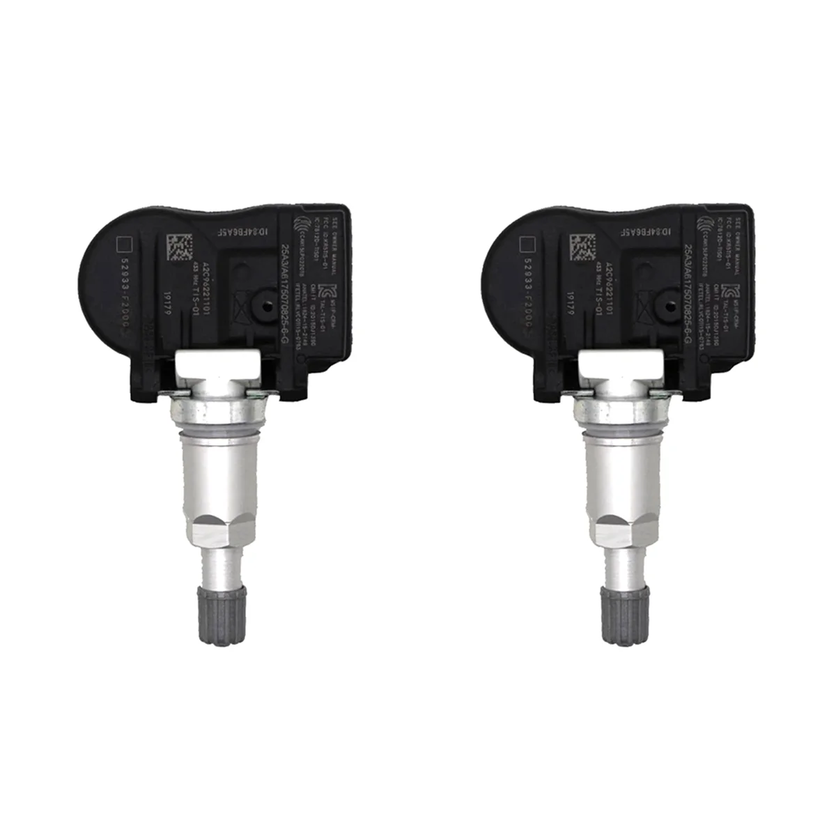 2X 52933-F2000 433Mhz Tire Pressure Sensor TPMS Monitor Sensor for I30