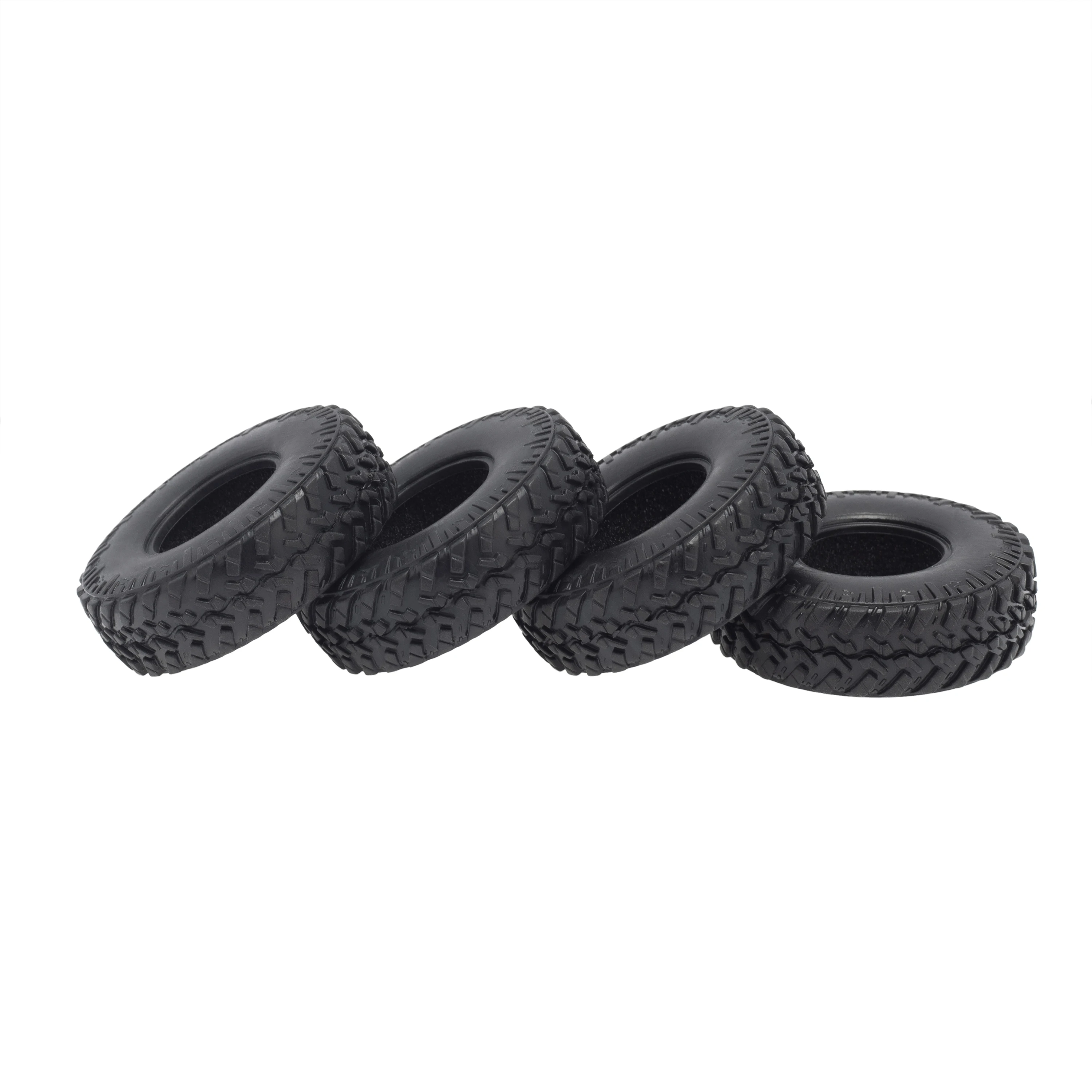 

4PCS 48mm 1.0 Soft Rubber Wheel Tires Tyre for 1/24 RC Crawler Car Axial SCX24 90081 AXI00002 Upgrade Parts