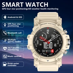 Outdoor Sports Men's Smart Watch 1.39-inch HD Screen GPS Four-star Positioning All-weather Health Monitoring Tracker Smart Watch