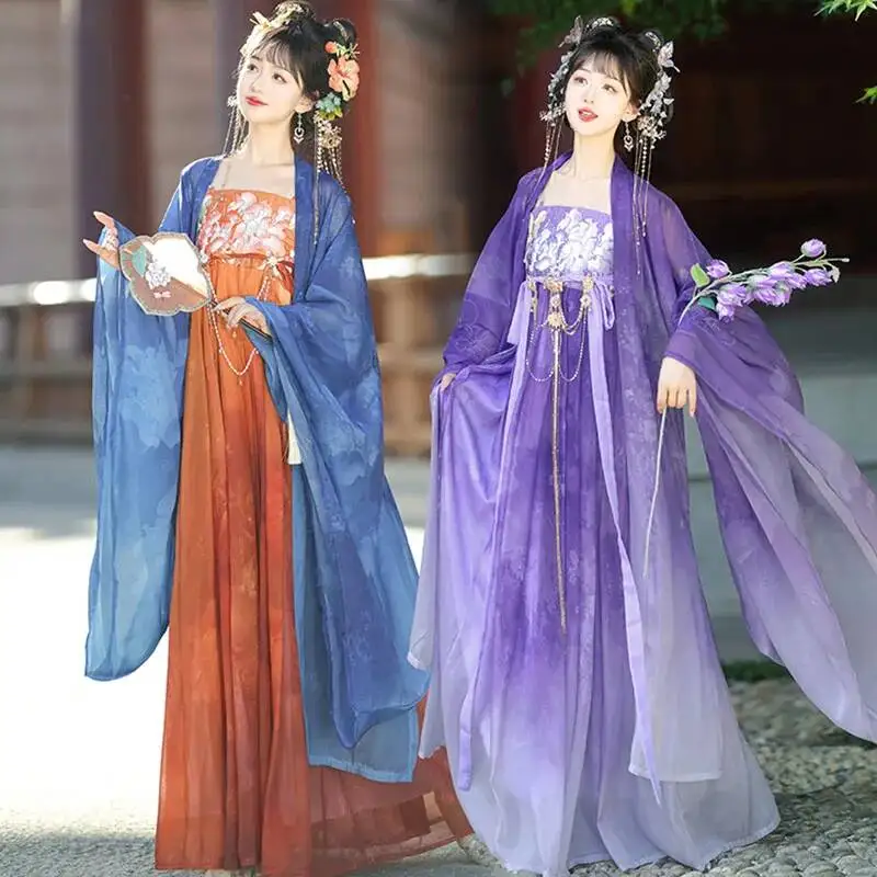 

Women Song Dynasty Hanfu Dress Ancient Chinese Style Stage Costume Dance Hanfu Princess Outfits Clothing Party Fairy Dress 2025